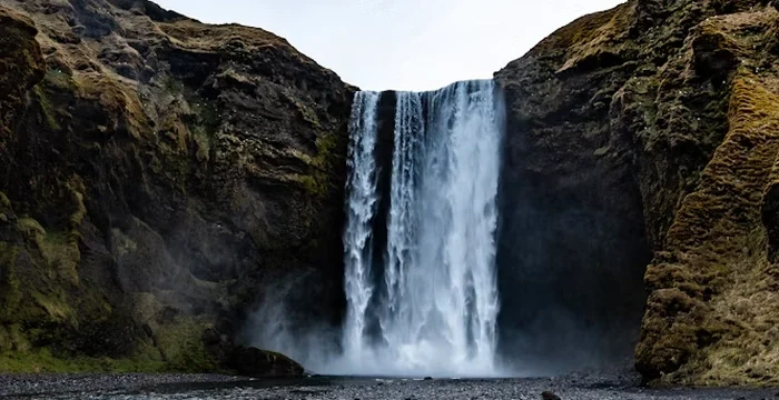 Skógafoss, uma das paradas na costa sul.